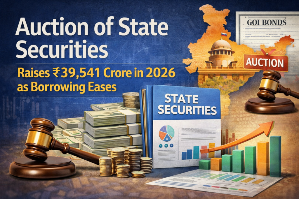 Auction of State Securities Raises ₹39,541 Crore in 2026 as Borrowing Eases
