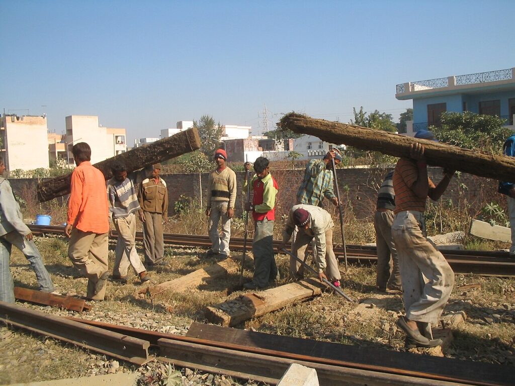 Indian Railways contract and track maintenance work