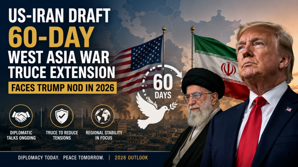 West Asia war truce extension 60-day — West Asia war truce extension 60-day: Trump से मिला अहम nod 2026 में